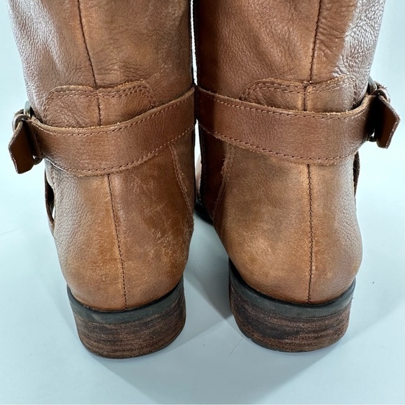 Franco Sarto size 8.5 39.5 pristine tan leather knee high riding western - Picture 6 of 15